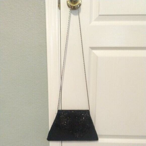 MCM Black Beaded Wristlet / Crossbody Small Cute Purse Bag - Picture 4 of 15